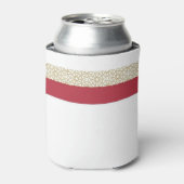 Rood Islamitisch Geometrisch Grens Bruiloft Blikjeskoeler (Blikje Voorkant)