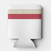 Rood Islamitisch Geometrisch Grens Bruiloft Blikjeskoeler (Achterkant)