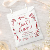 Rood Italiaans Dat is Amore Pizza Pasta Vrijgezell Bedankzakje (Geknipt)