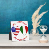 Rood Italiaans Nationaal Erfgoed van de VS Fotoplaat (Insitu)