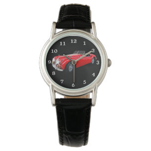  rood jaguar auto horloge