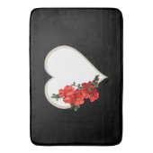 Rood Japans grauw Badmat (Voorkant Verticaal)