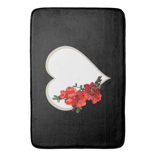 Rood Japans grauw Badmat (Voorkant Verticaal)