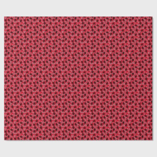 Rood Japans Kimono-afdrukpapier met ventilator Cadeaupapier (Vlak)