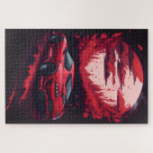 Rood Japans Supra Auto Gift voor Hem Mancave Legpuzzel (Horizontaal)