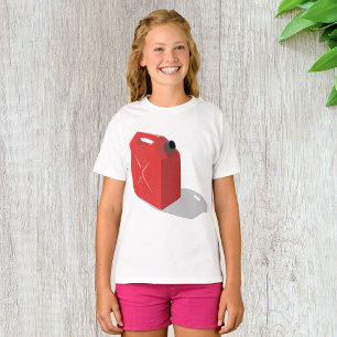 Rood jerrican meisjes T-shirt
