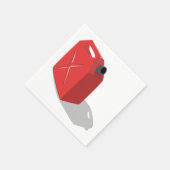 Rood Jerrican Papieren servetten (Hoek)