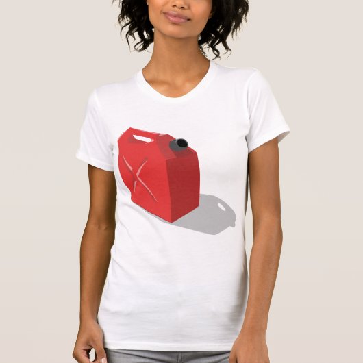 Rood jerrican vrouwen T-shirt (Voorkant)