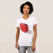 Rood jerrican vrouwen T-shirt (Voorkant volledig)