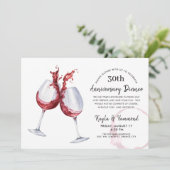 Rood Jubileum voor occasie Kaart (Staand voorkant)