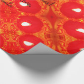 Rood kaarslicht voor lichte vlam cadeaupapier (Hoek)