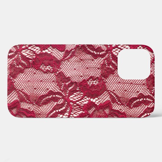Rood kant: elastisch jacquard textiel. Case-Mate iPhone case (Achterkant (horizontaal))