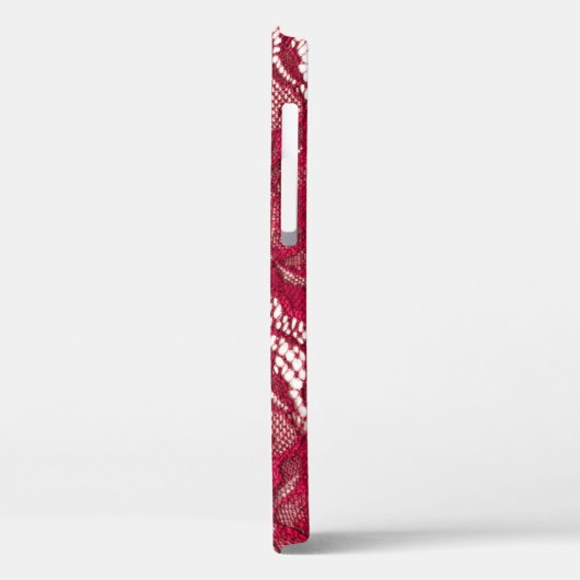 Rood kant: elastisch jacquard textiel. Case-Mate iPhone case (Achterkant / Links)