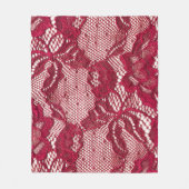 Rood kant: elastisch jacquard textiel. fleece deken (Voorkant)