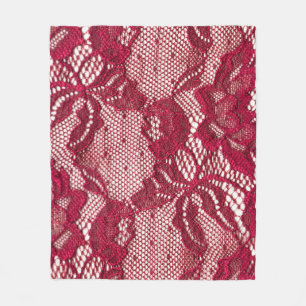 Rood kant: elastisch jacquard textiel. fleece deken