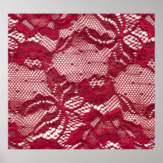 Rood kant: elastisch jacquard textiel. poster (Voorkant)