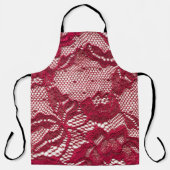 Rood kant: elastisch jacquard textiel. schort (Voorkant)