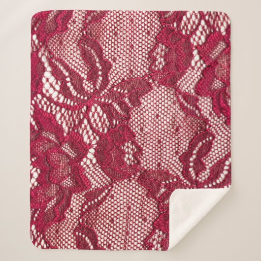 Rood kant: elastisch jacquard textiel. sherpa deken (Voorkant)
