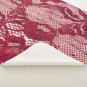 Rood kant: elastisch jacquard textiel. sherpa deken (3/4)