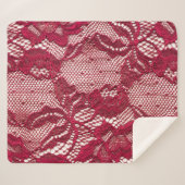 Rood kant: elastisch jacquard textiel. sherpa deken (Voorkant (horizontaal))