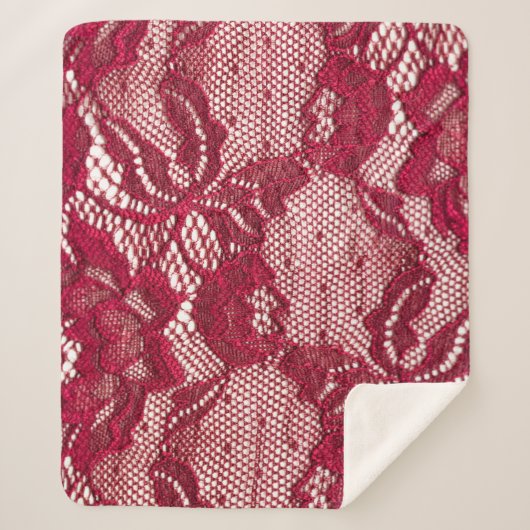 Rood kant: elastisch jacquard textiel. sherpa deken (Voorkant)