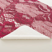Rood kant: elastisch jacquard textiel. sherpa deken (3/4)
