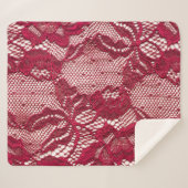Rood kant: elastisch jacquard textiel. sherpa deken (Voorkant (horizontaal))