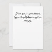 Rood kardinaal en pijnbomen bedankkaart (Achterkant)