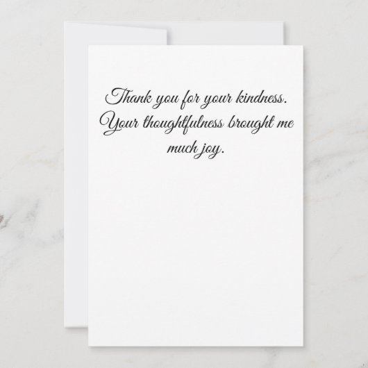 Rood kardinaal en pijnbomen bedankkaart (Achterkant)