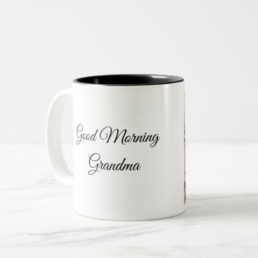 Rood kardinaal en pijnbomen tweekleurige koffiemok (Voorkant links)