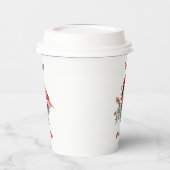 Rood kardinaal, Eucalyptus, rode kerst met kerst Papieren Bekers (Links)