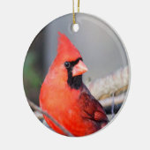 Rood kardinaal keramisch decoratief keramisch ornament (Links)