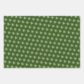 Rood kardinaal kerstpakket gecoördineerd inpakpapier vel (Voorkant 3)