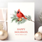 Rood kardinaal Prettige feestdagen Kerstmis