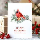 Rood kardinaal Prettige feestdagen Kerstmis Kaart