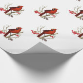 Rood kardinaal verpakkingspapier cadeaupapier (Hoek)