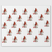 Rood kardinaal verpakkingspapier cadeaupapier (Vlak)