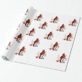 Rood kardinaal verpakkingspapier cadeaupapier (Uitgerold)