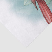 Rood kardinaal vogel herinnert je aan je Gezegde Tissuepapier (Detail)