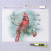 Rood kardinaal vogel herinnert je aan je Gezegde Tissuepapier (Craft)