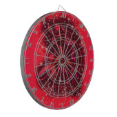 Rood karton in Sterrennacht Dartbord (Voorkant Links)