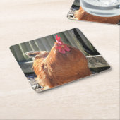 Rood Kartonnen Onderzetters (Schuin)