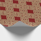 Rood Keltische inktwerkpapier Cadeaupapier (Hoek)