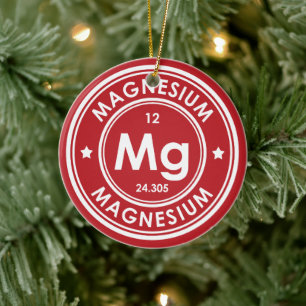 Rood keramisch decoratief magnesiumelement ornament