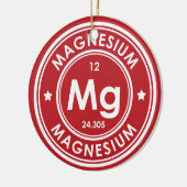 Rood keramisch decoratief magnesiumelement ornament (Links)