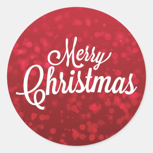 Rood Kerst sticker (Voorkant)