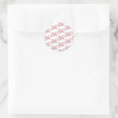 Rood Kerst sticker (Tas)
