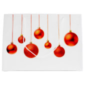 Rood kerstbal Balls decoratiefoto Groot Cadeauzakje (Voorkant)