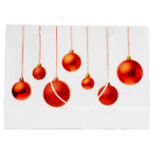 Rood kerstbal Balls decoratiefoto Groot Cadeauzakje (Achterkant)