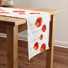 Rood kerstbal Balls decoratiefoto Lange Tafelloper